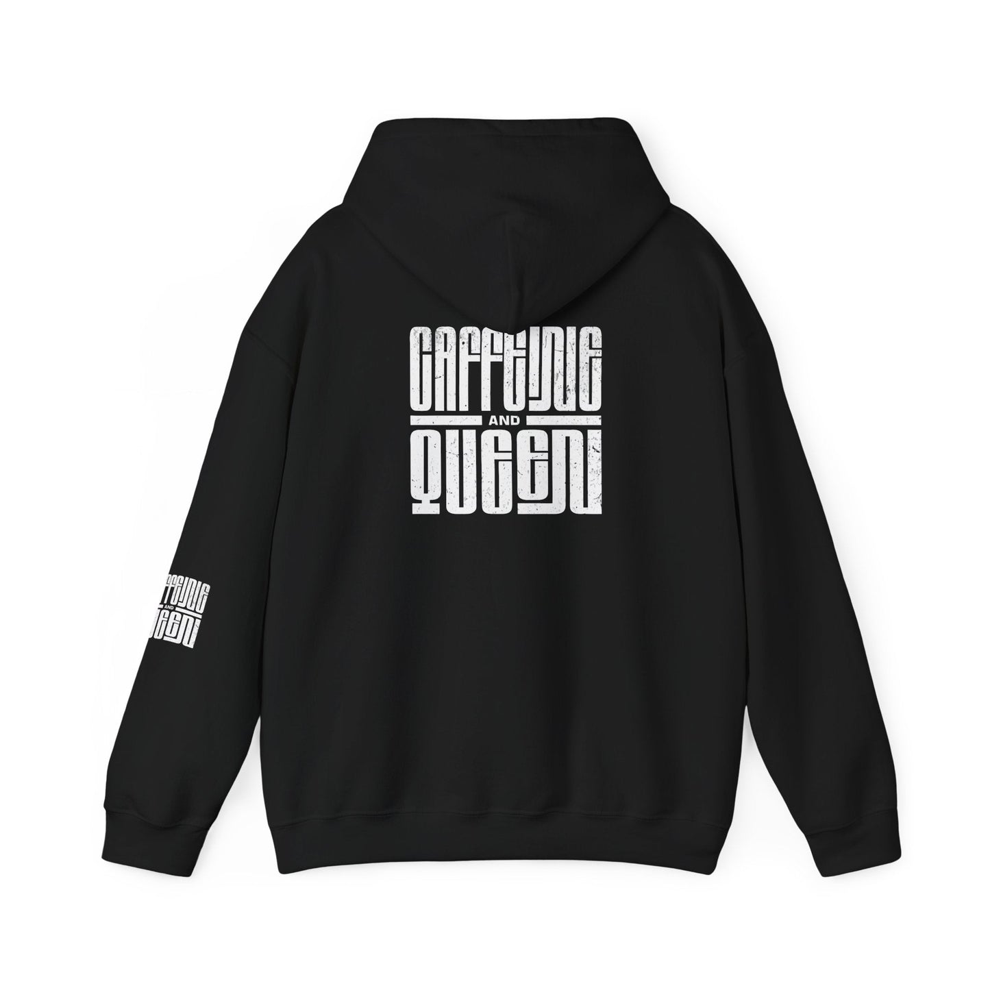 Hooded Sweatshirt - Caffeine Queen Graphic Design Boho Wear