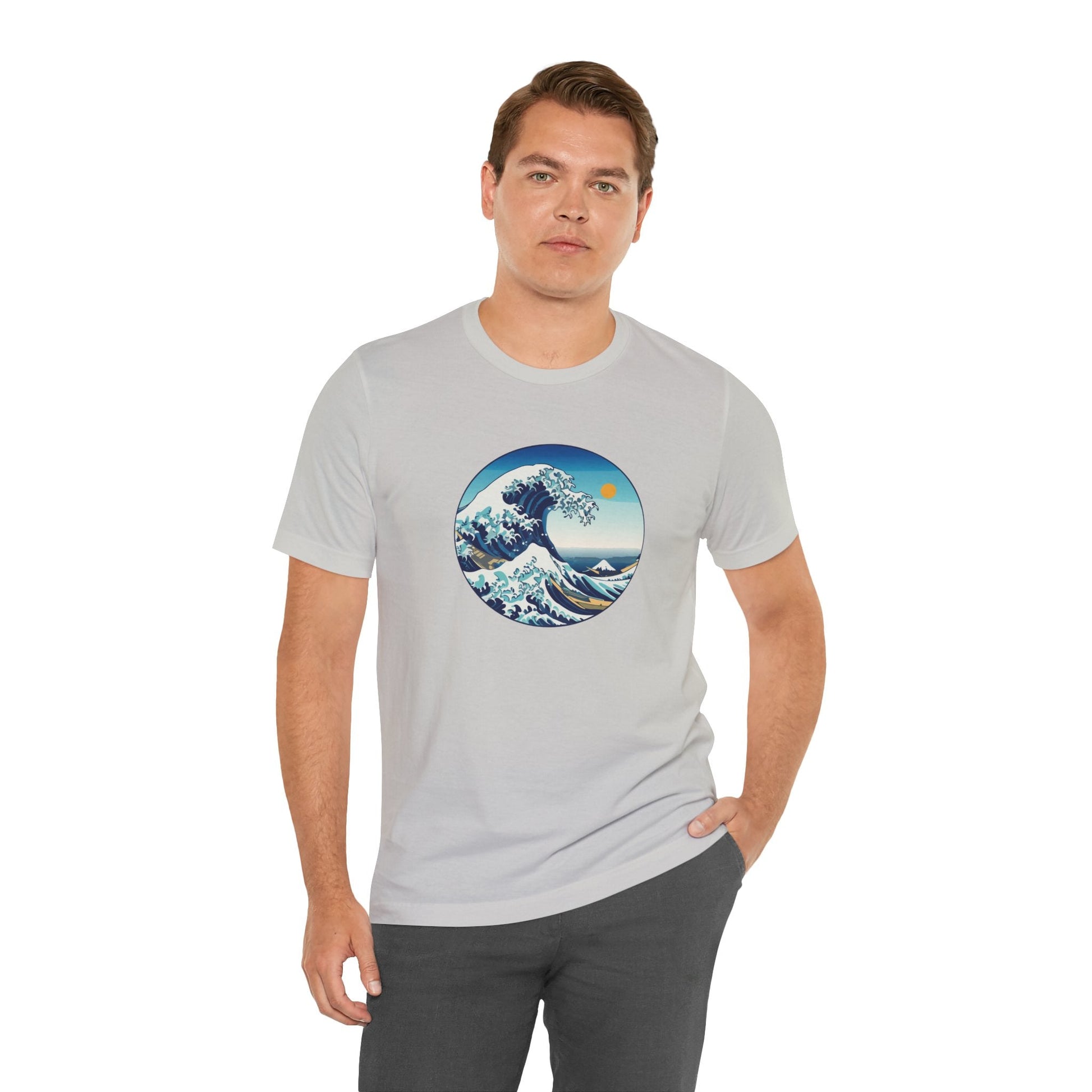 Ocean Wave Graphic Tee - Perfect for Beach Lovers, Summer Vibes, Casual Outfits, Gift for Surfers, Eco-Friendly Fashion Printify
