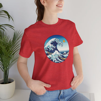 Ocean Wave Graphic Tee - Perfect for Beach Lovers, Summer Vibes, Casual Outfits, Gift for Surfers, Eco-Friendly Fashion Boho Wear