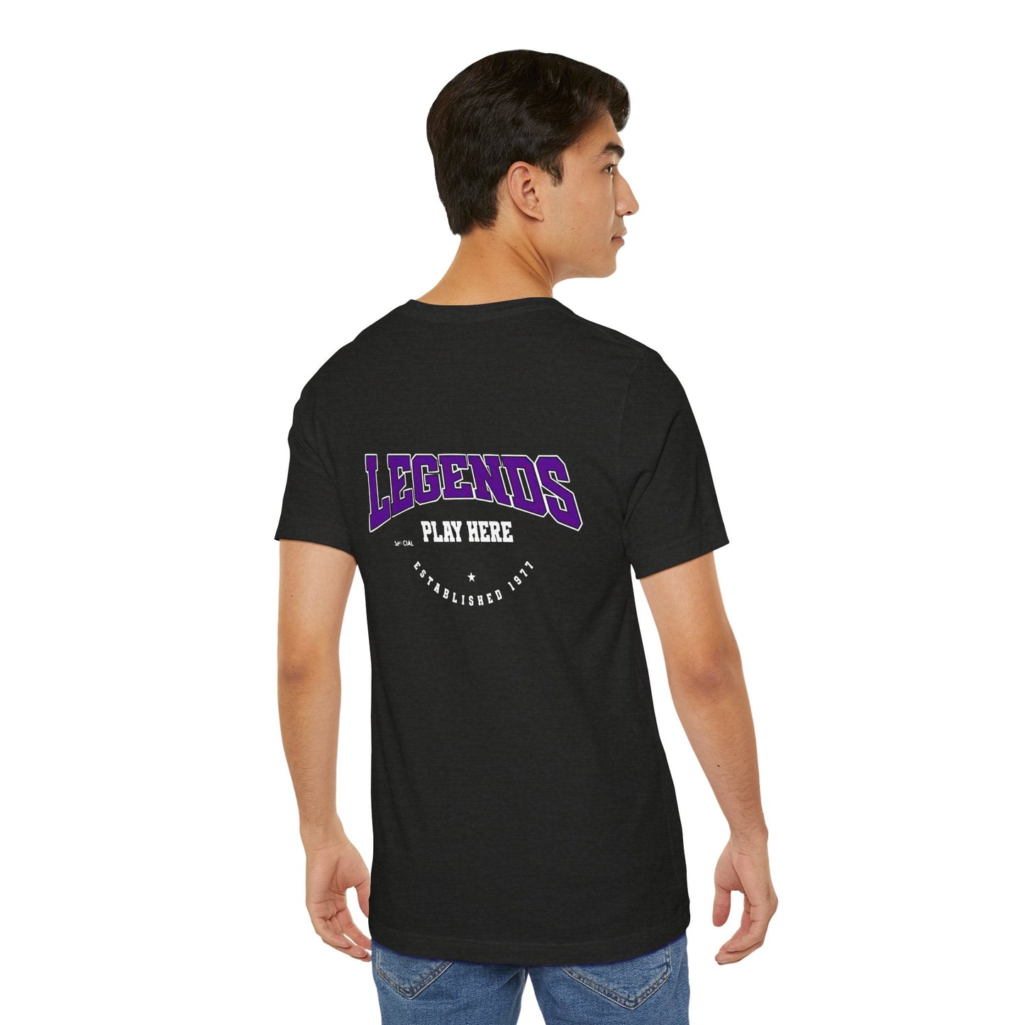 Legends Play Here Tee, Casual Unisex T-Shirt, Gift for Gamers, Birthday, Sports Fan Apparel, Comfortable Everyday Wear Boho Wear