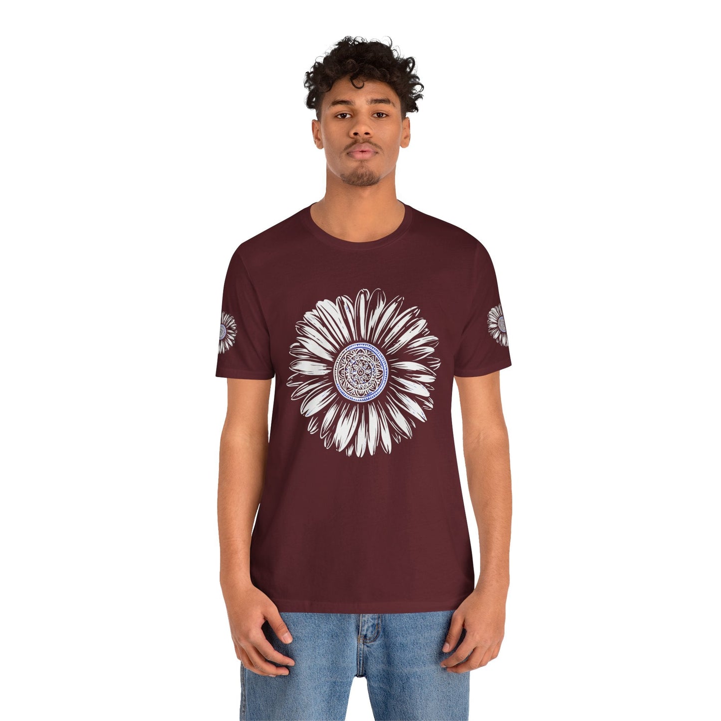 Boho Blue Mandala Tee Boho Wear
