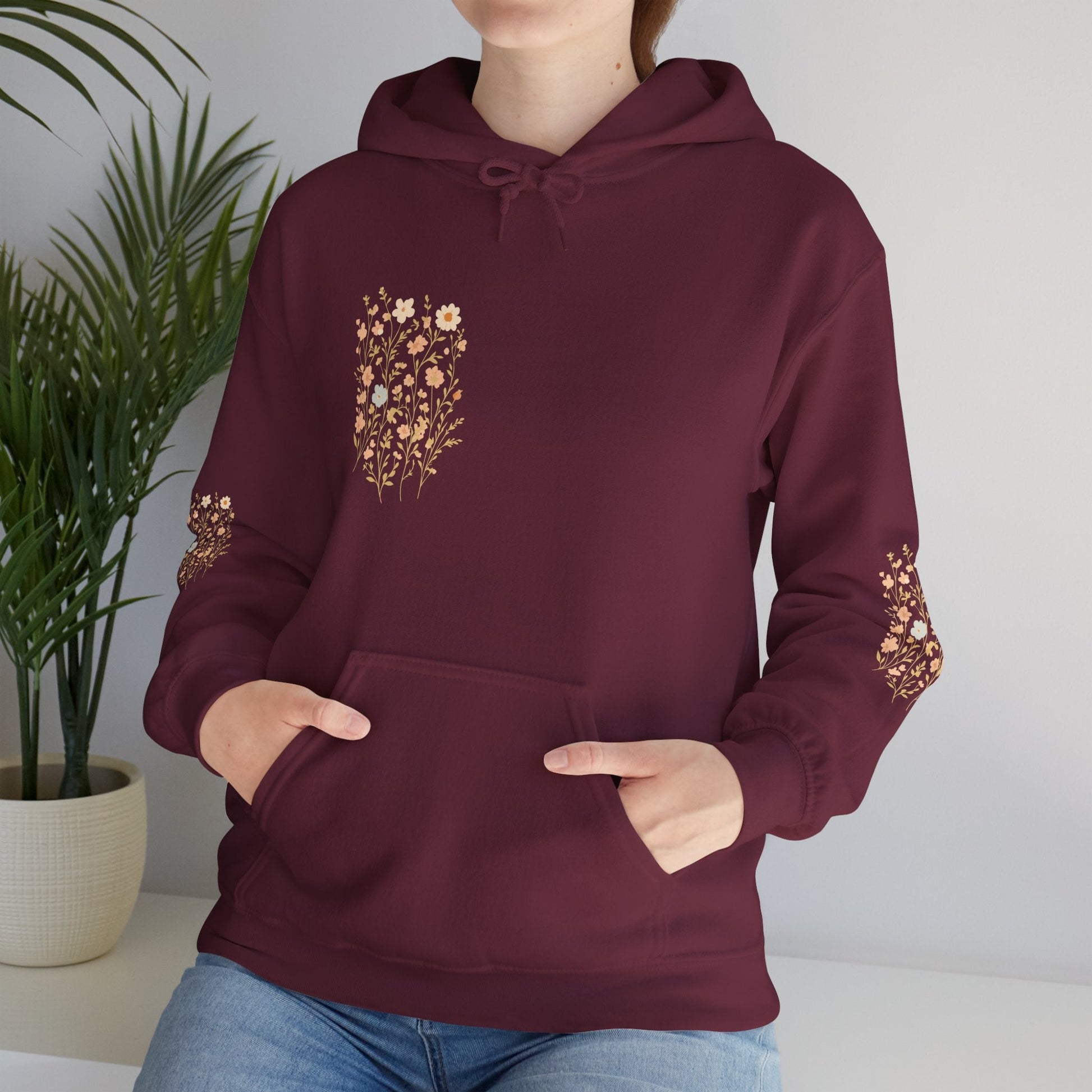 Hooded Sweatshirt - Wildflower Harmony Printify