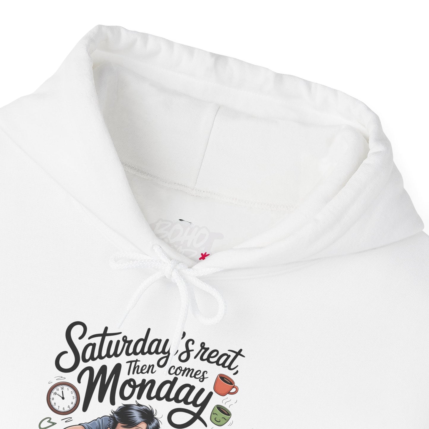 Funny Saturday's Relax Then Comes Monday Hoodie Boho Wear