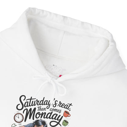 Funny Saturday's Relax Then Comes Monday Hoodie Boho Wear