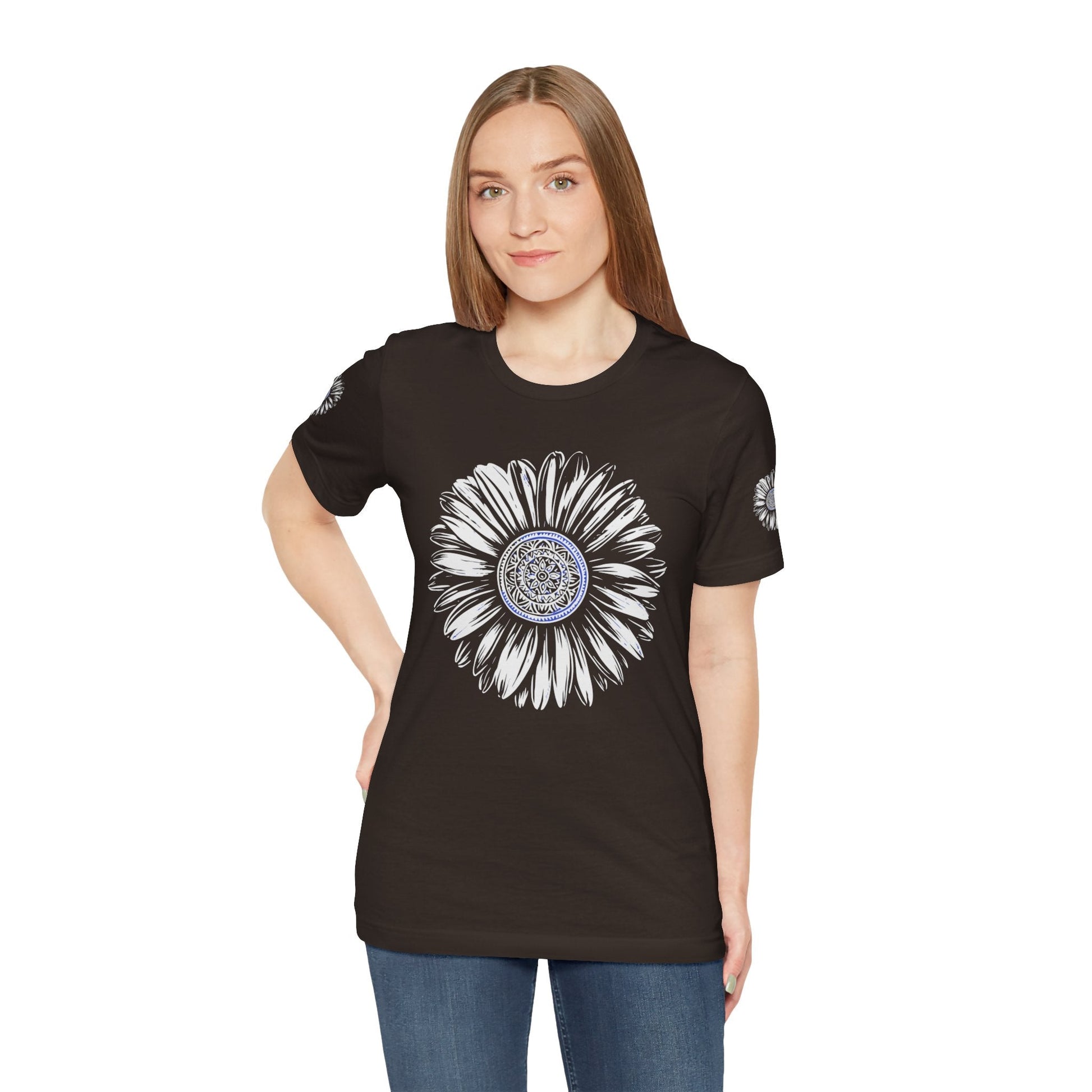 Boho Blue Mandala Tee Printify