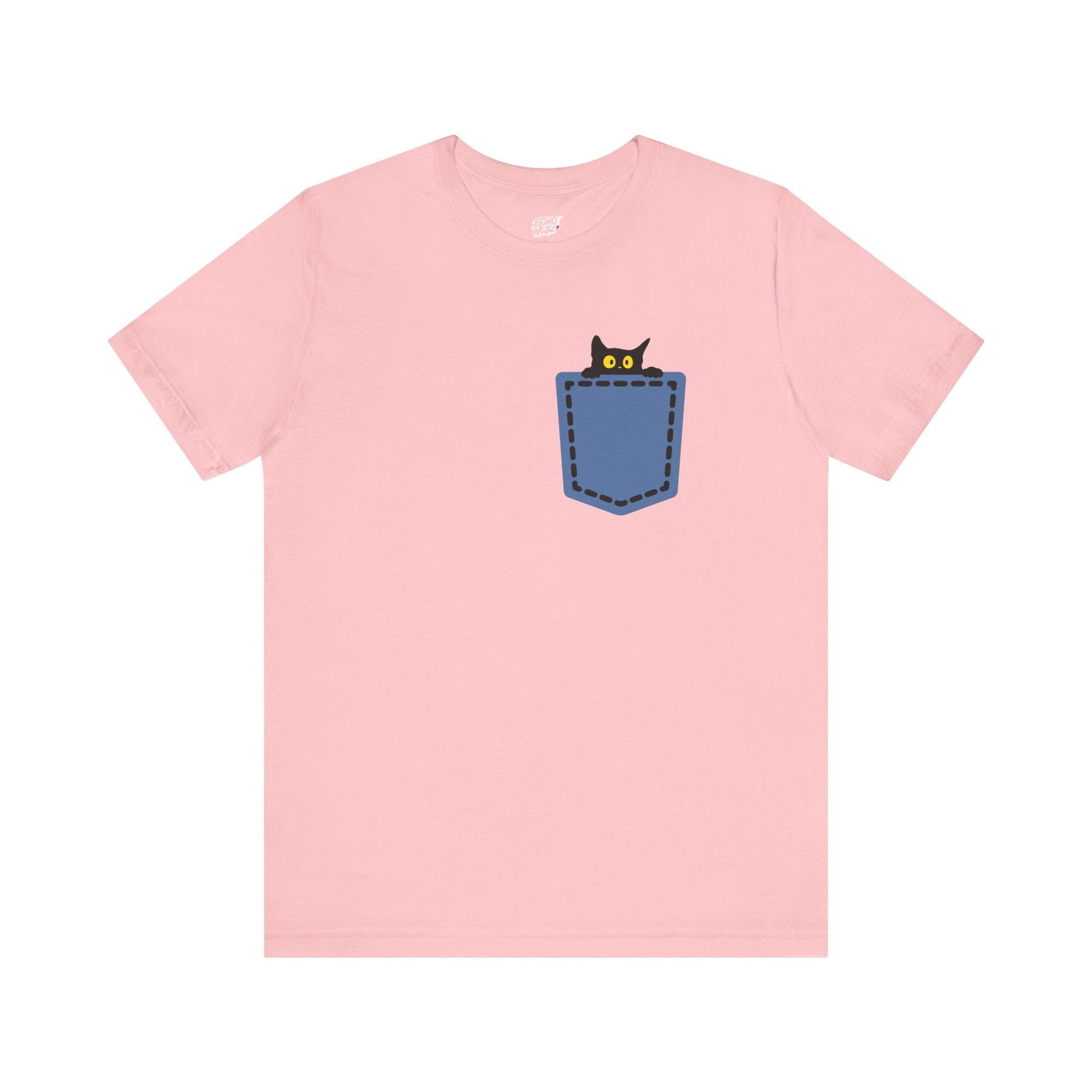 Cat Pocket Tee Printify