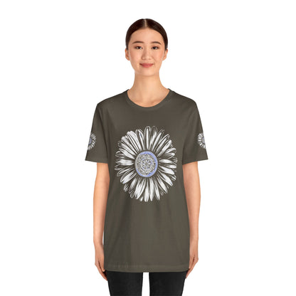 Boho Blue Mandala Tee Printify