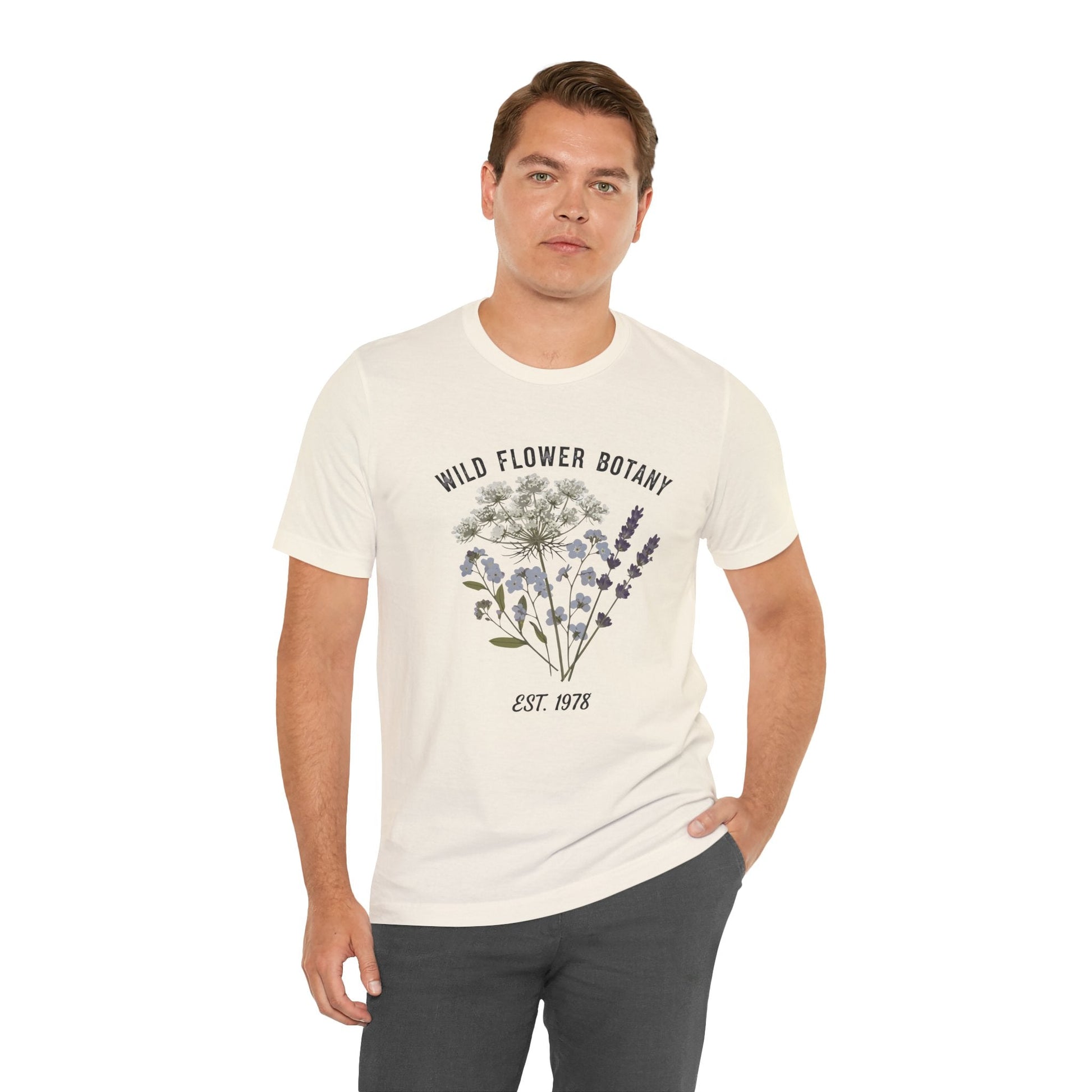 Wild Flower Botany Unisex Tee - Nature-Inspired Floral Shirt Printify