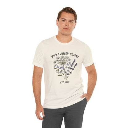 Wild Flower Botany Unisex Tee - Nature-Inspired Floral Shirt Printify