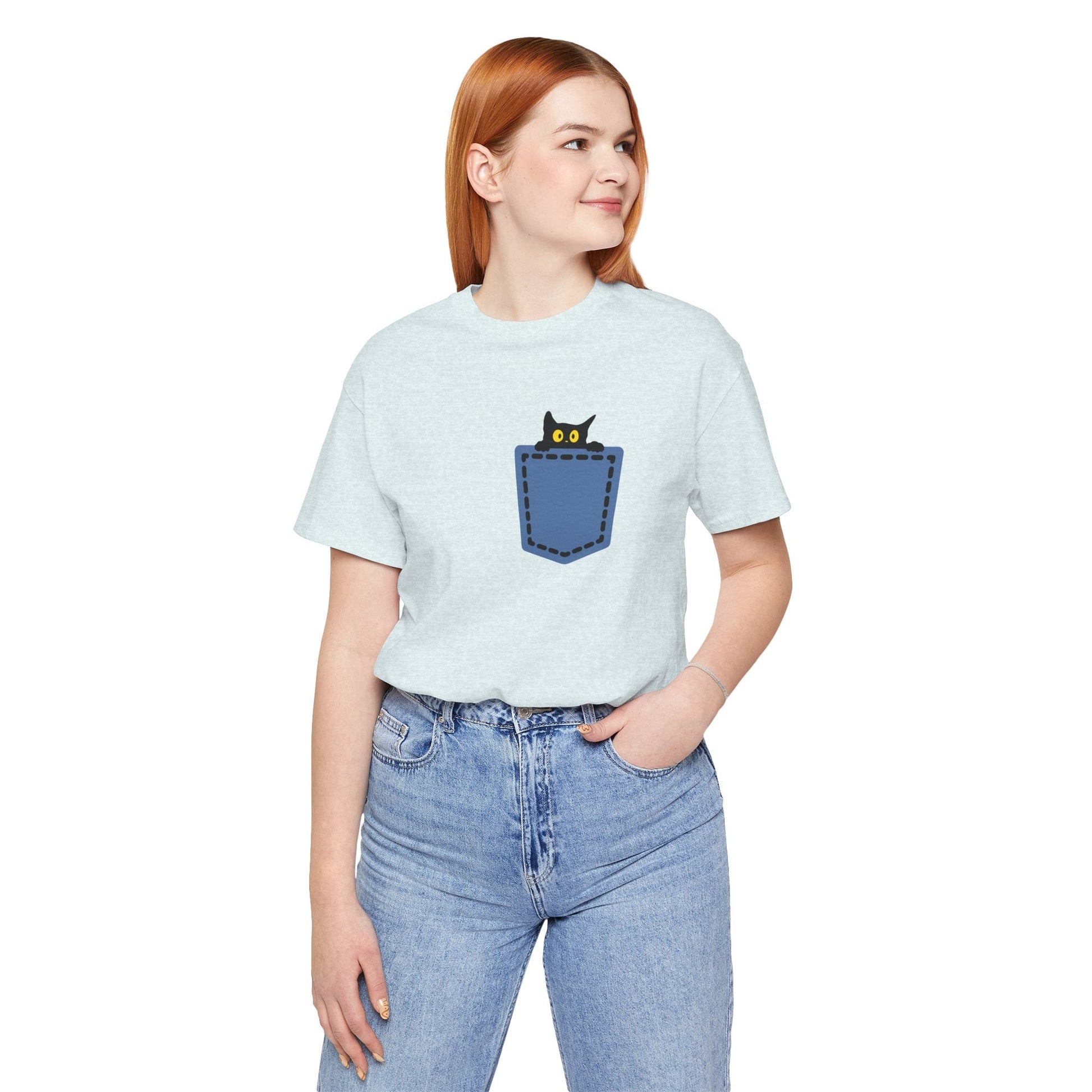 Cat Pocket Tee Boho Wear