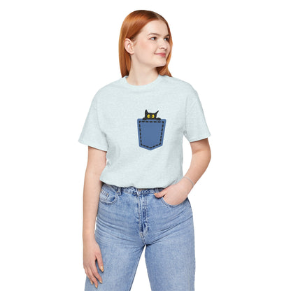Cat Pocket Tee Boho Wear
