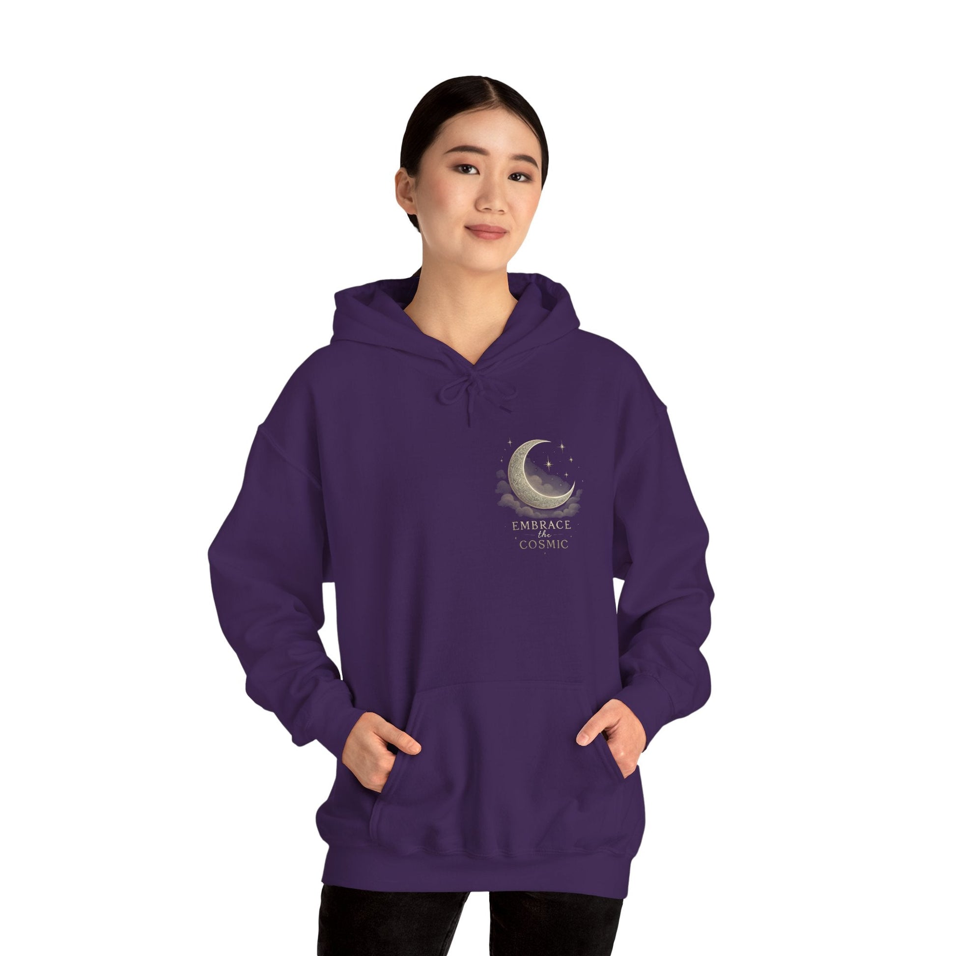 Space Embrace Hoodie Sweatshirt Printify