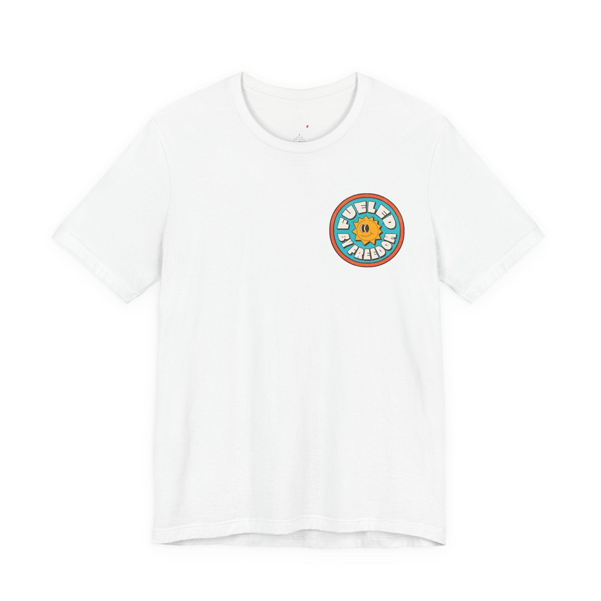 T-Shirt Fueled by Freedom Graphic Tee Printify