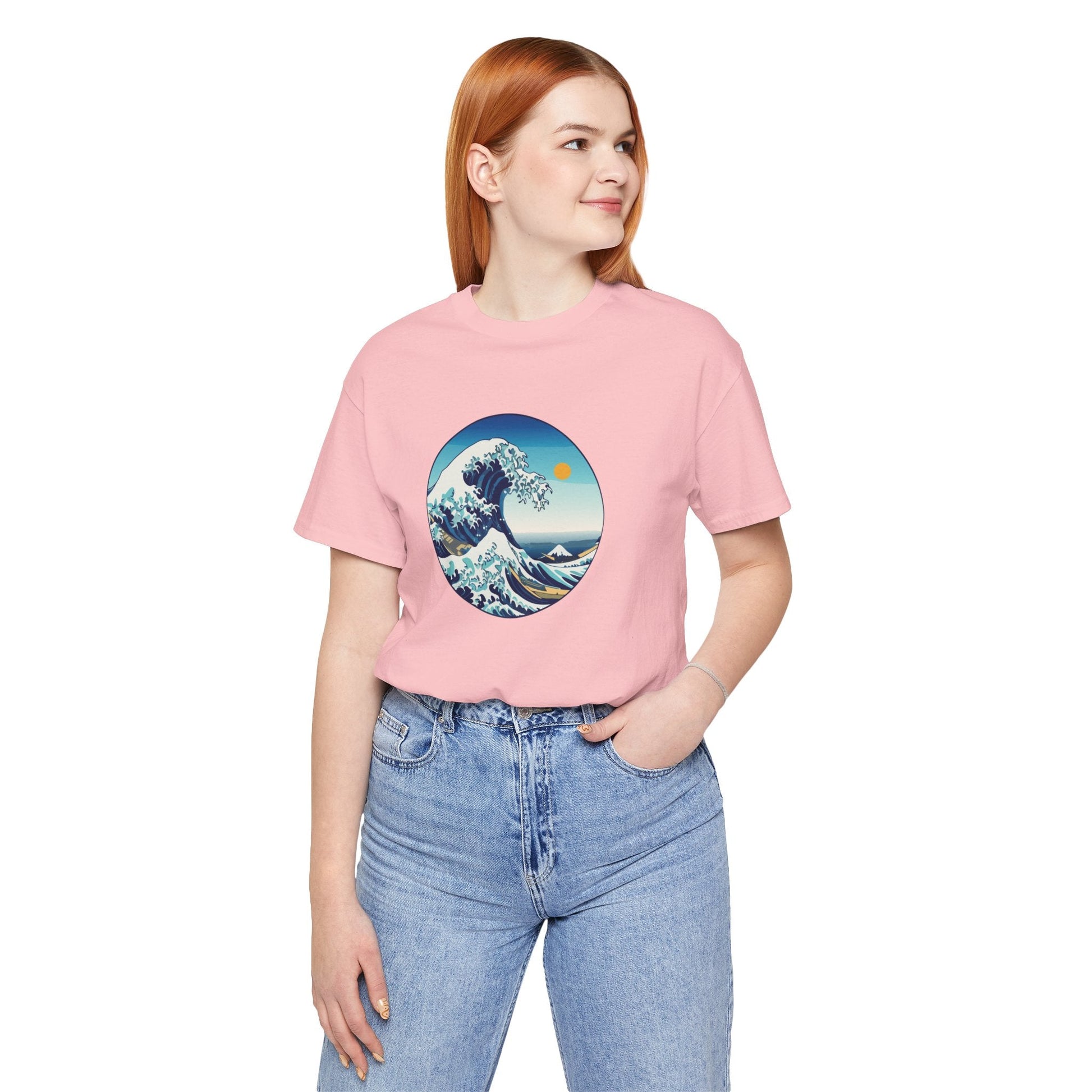 Ocean Wave Graphic Tee - Perfect for Beach Lovers, Summer Vibes, Casual Outfits, Gift for Surfers, Eco-Friendly Fashion Boho Wear