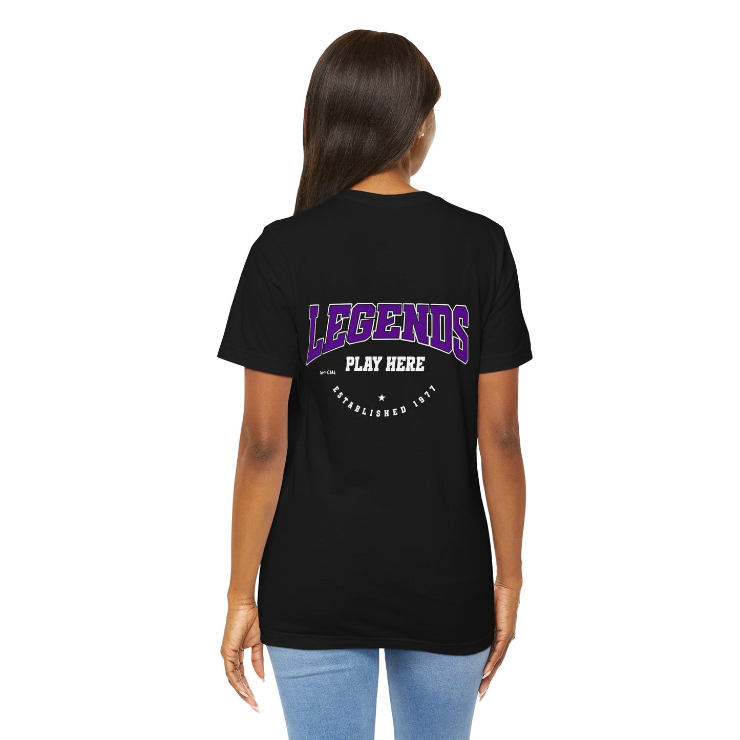 Legends Play Here Tee, Casual Unisex T-Shirt, Gift for Gamers, Birthday, Sports Fan Apparel, Comfortable Everyday Wear Boho Wear
