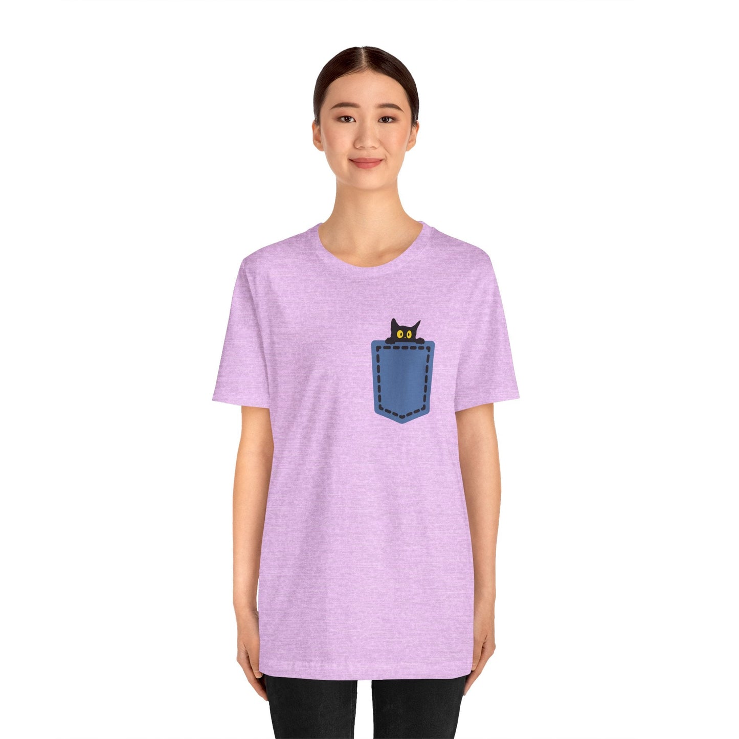 Cat Pocket Tee Boho Wear