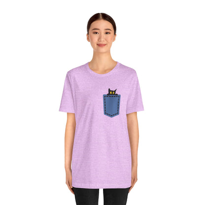 Cat Pocket Tee Boho Wear