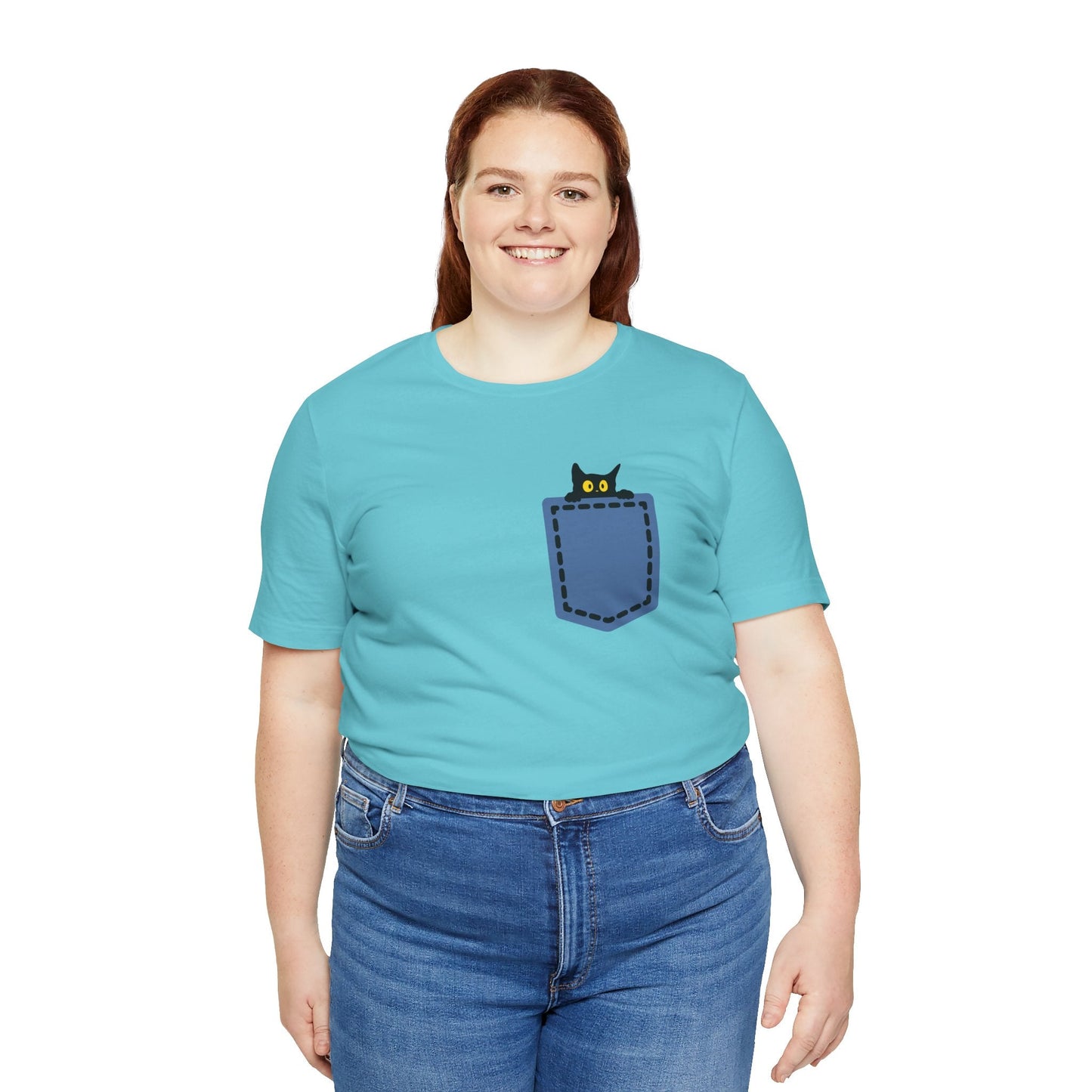 Cat Pocket Tee Boho Wear