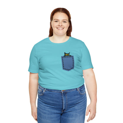 Cat Pocket Tee Boho Wear