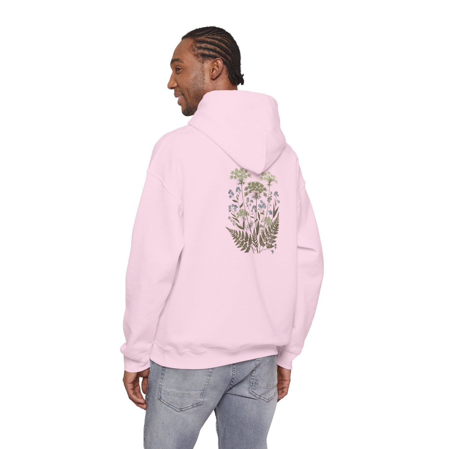Botanical Print Unisex Hoodie - Embrace Nature Boho Wear