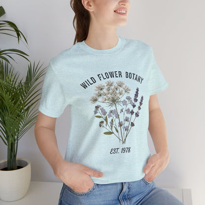 Wild Flower Botany Unisex Tee - Nature-Inspired Floral Shirt Boho Wear