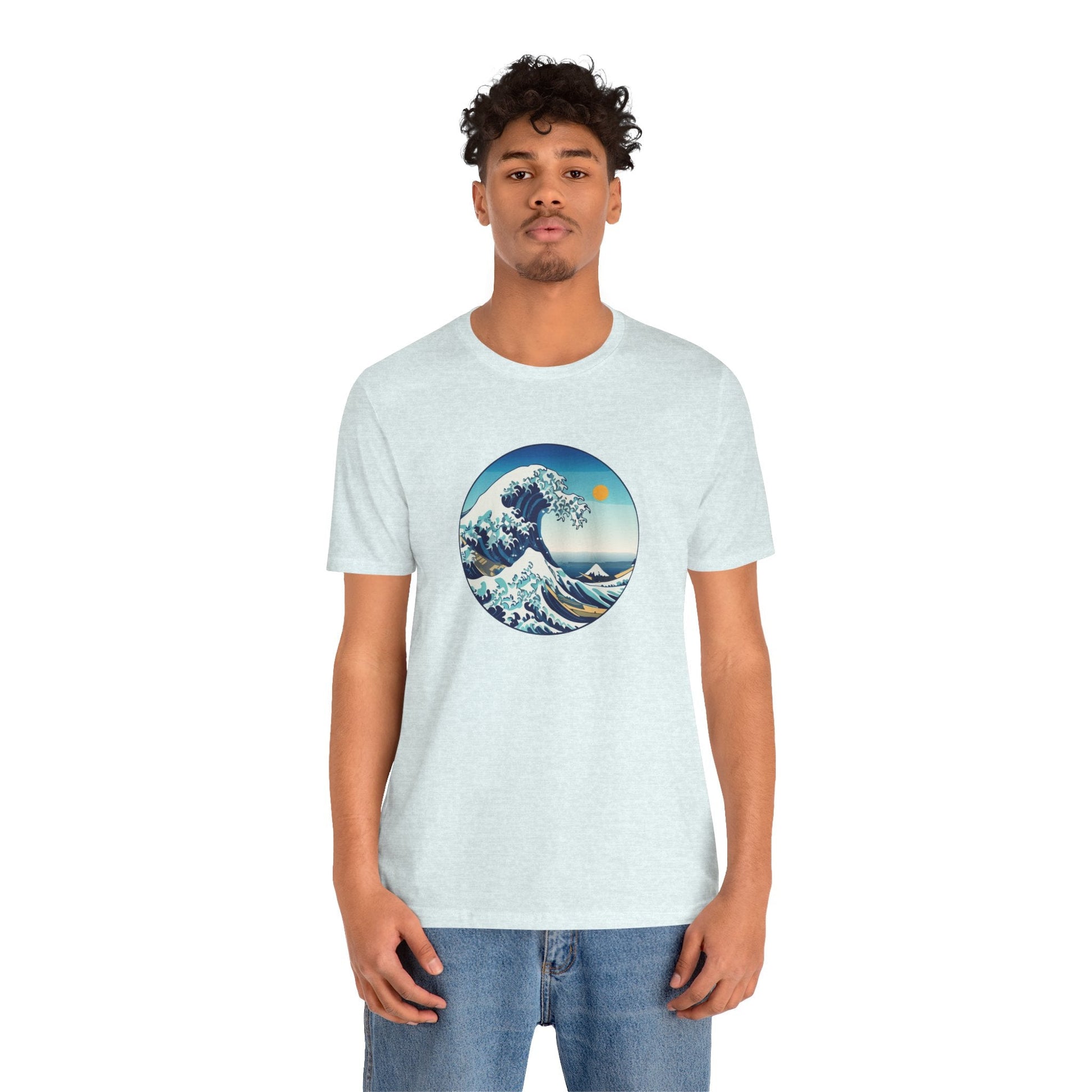 Ocean Wave Graphic Tee - Perfect for Beach Lovers, Summer Vibes, Casual Outfits, Gift for Surfers, Eco-Friendly Fashion Printify