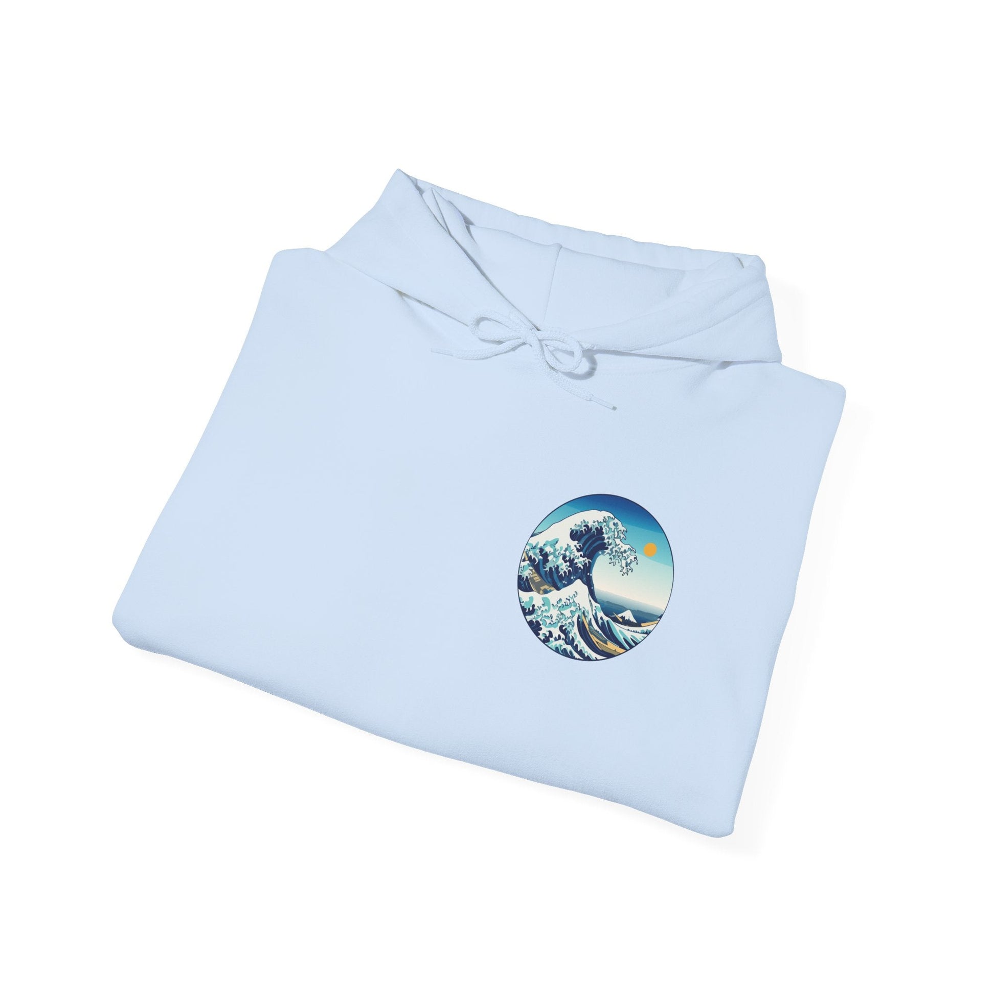 Ocean Wave Graphic Hoodie, Cozy Unisex Sweatshirt, Nature Lover Gift, Beach Vibes Apparel, Art-Inspired Clothing Boho Wear