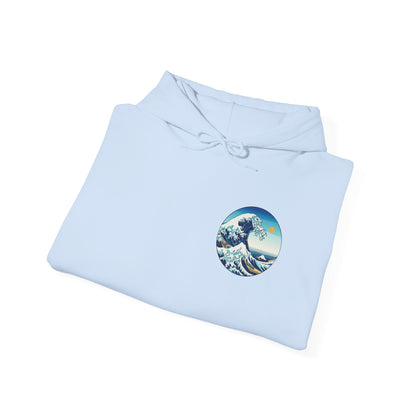 Ocean Wave Graphic Hoodie, Cozy Unisex Sweatshirt, Nature Lover Gift, Beach Vibes Apparel, Art-Inspired Clothing Boho Wear
