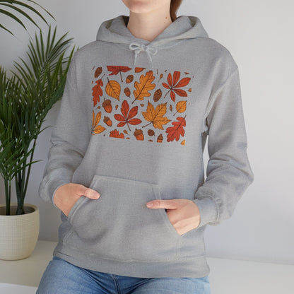Vintage Autumn Unisex Hoodie Sweatshirt - Pattern Design Boho Wear