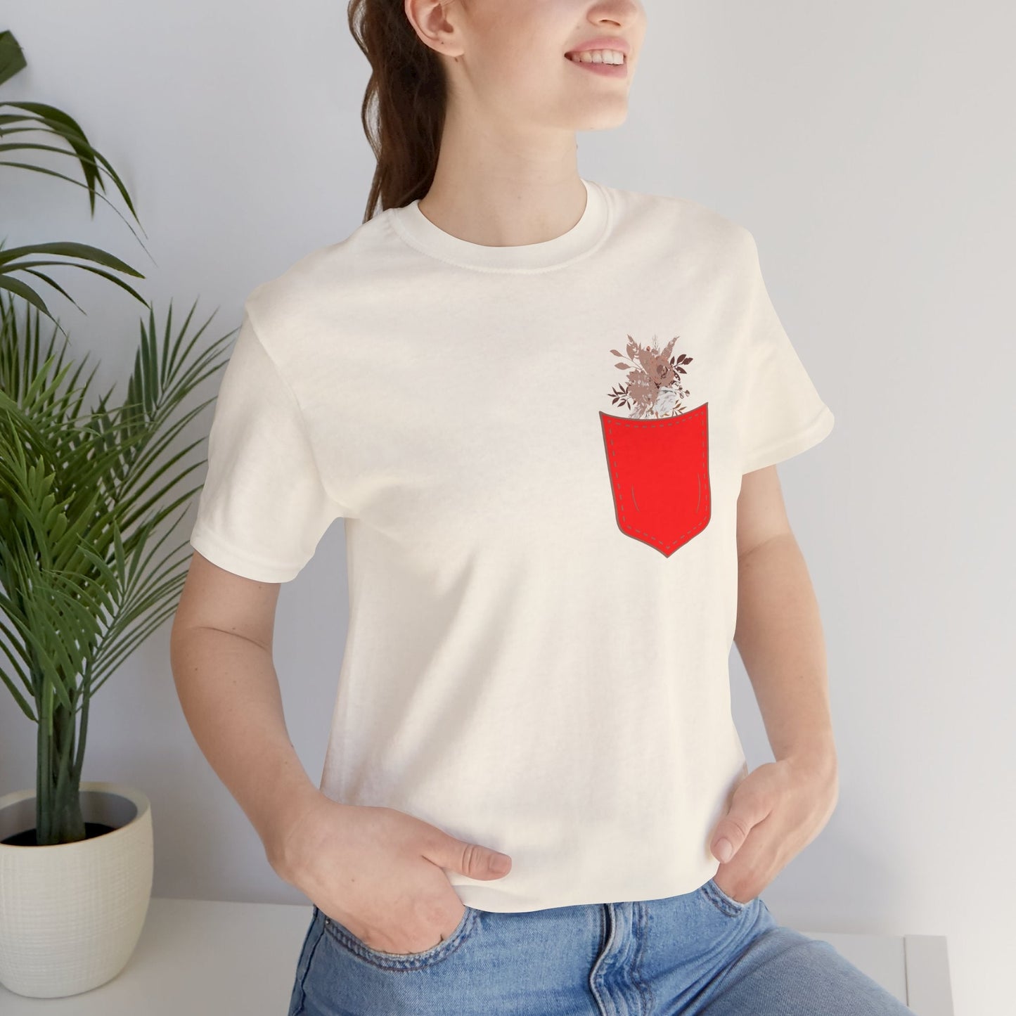 Pocket and Dry Flowers Tee Printify