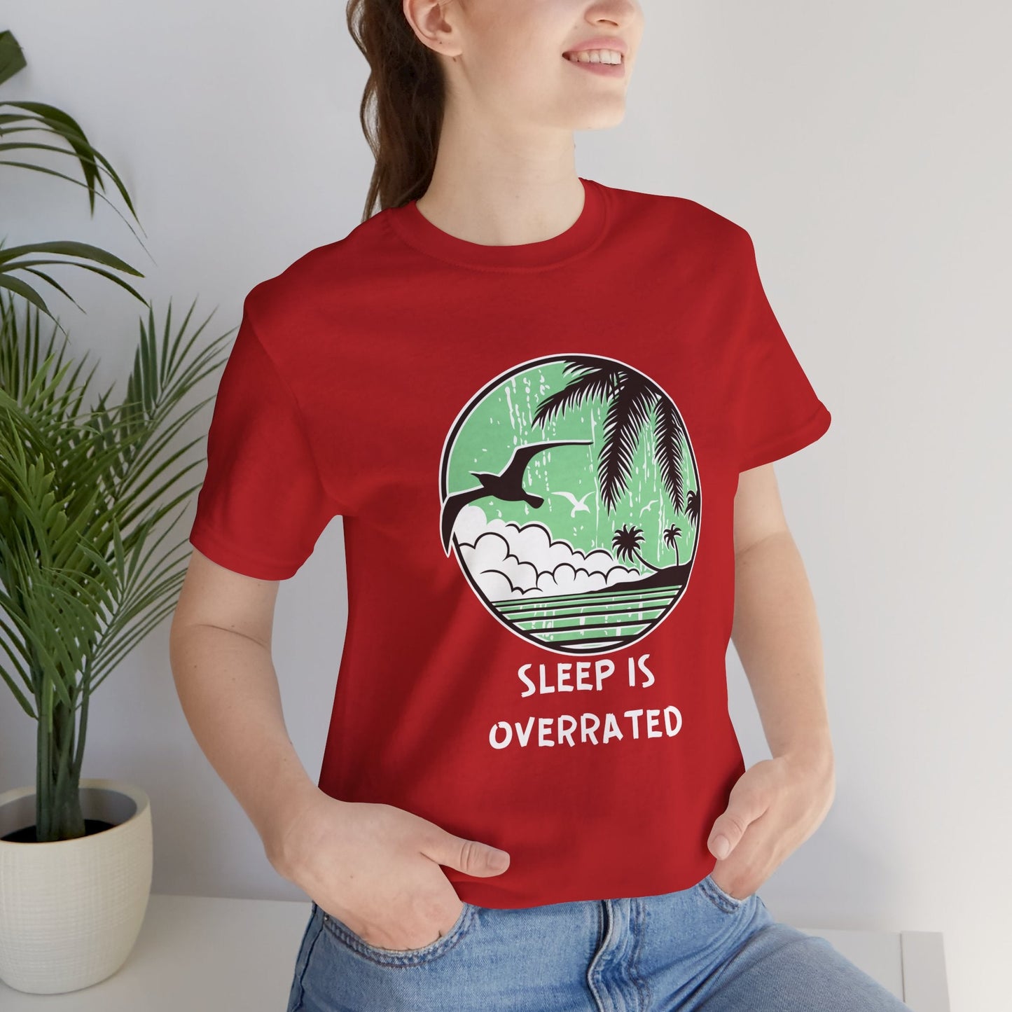 Sleepy Days Unisex Tee: Beach Lovers Boho Wear