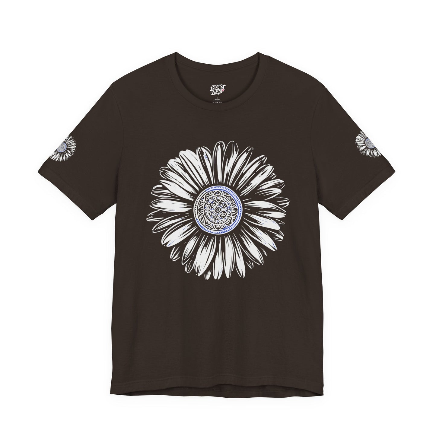 Boho Blue Mandala Tee Printify