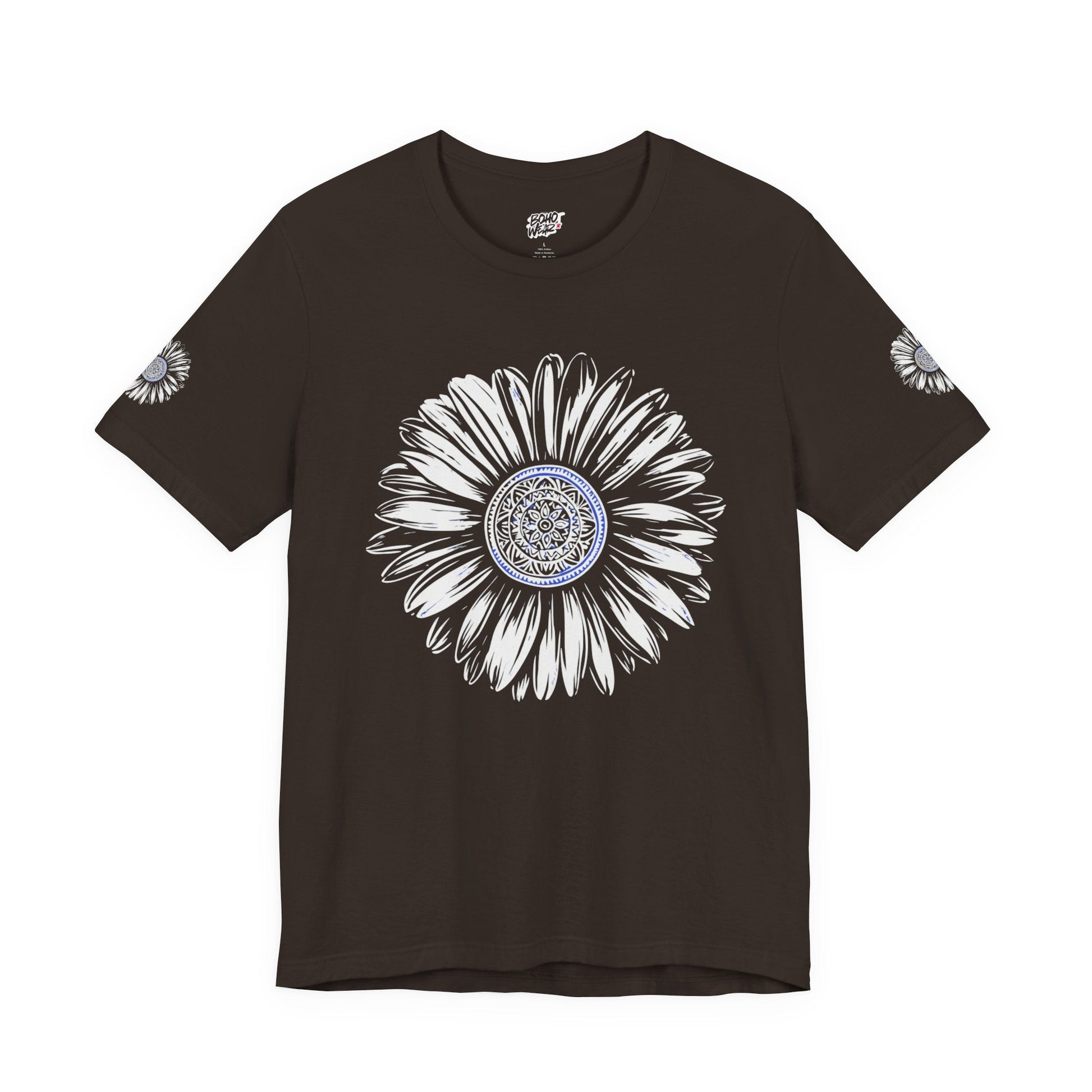Boho Blue Mandala Tee Printify