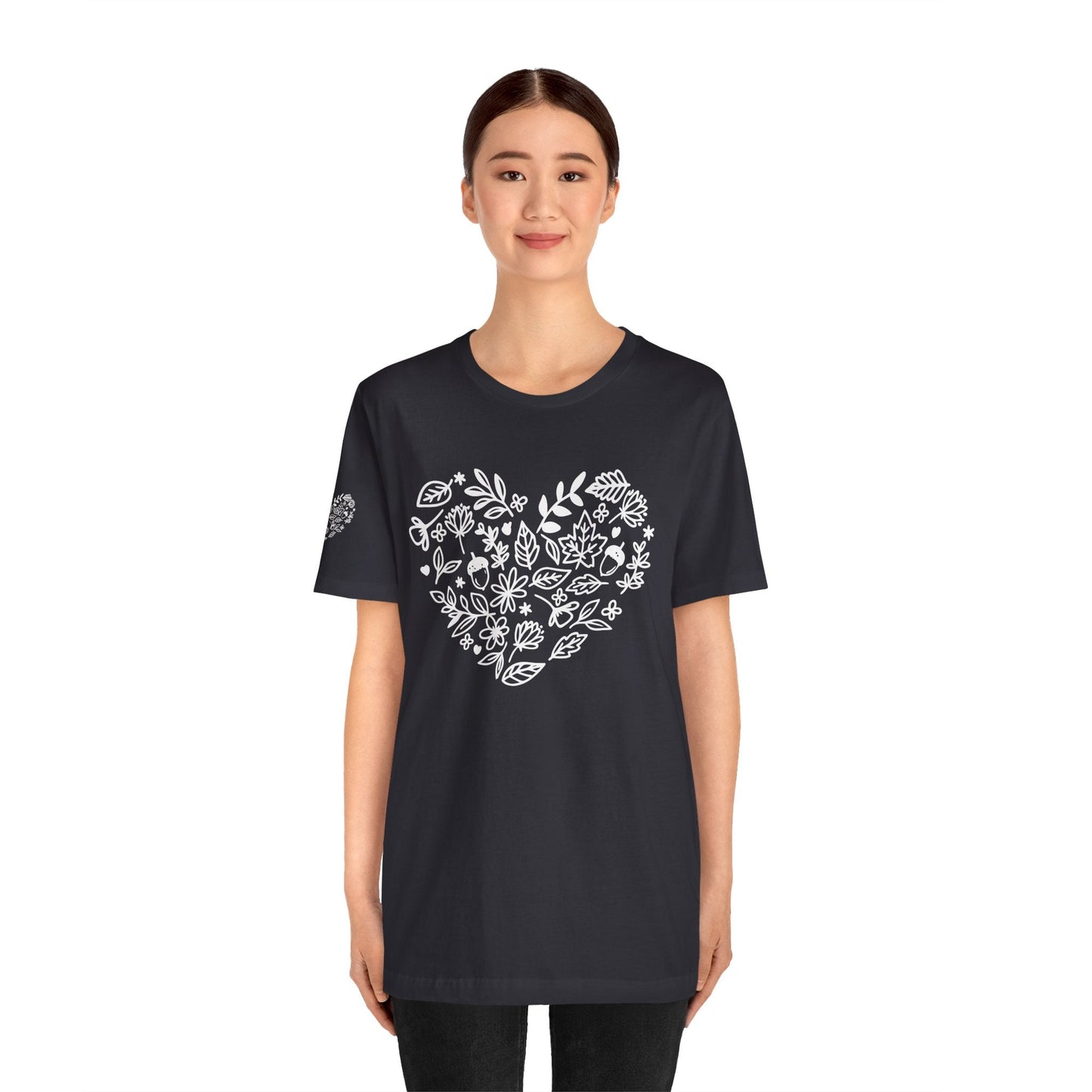 Floral Heart Tee Printify