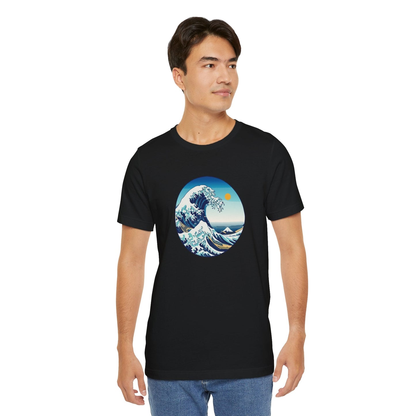 Ocean Wave Graphic Tee - Perfect for Beach Lovers, Summer Vibes, Casual Outfits, Gift for Surfers, Eco-Friendly Fashion Printify