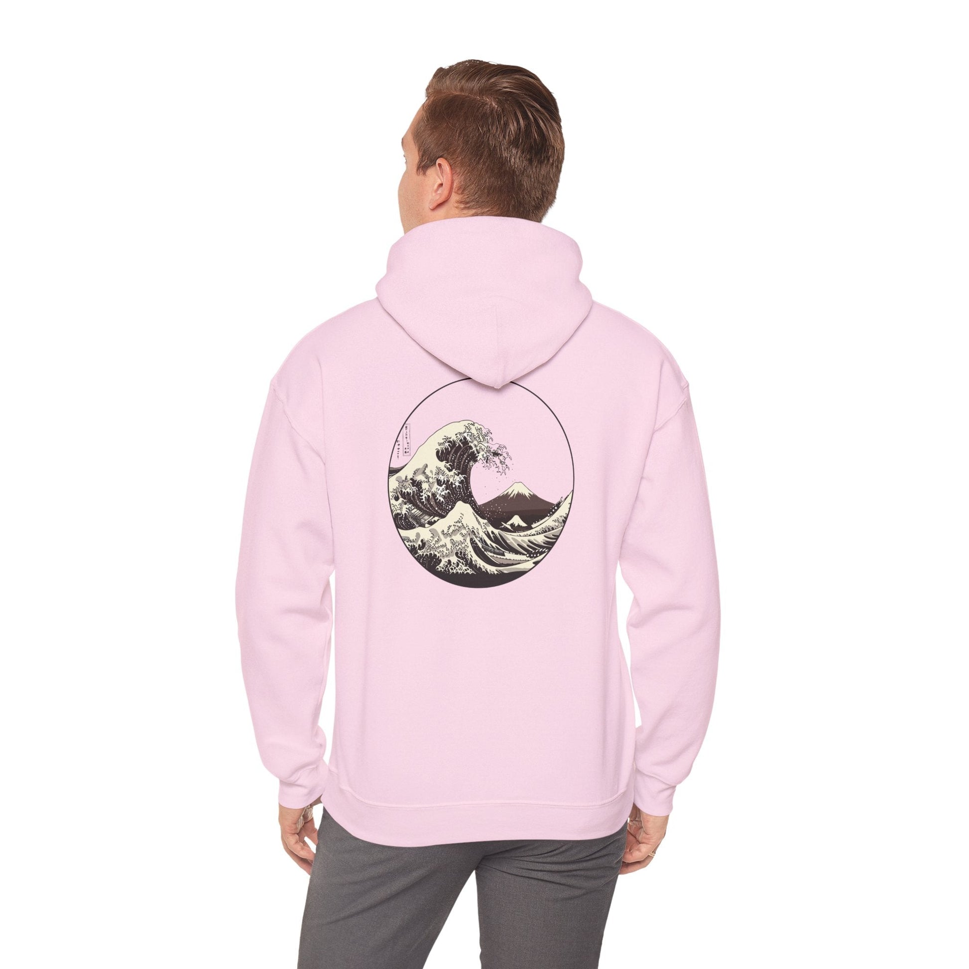 Ocean Wave Graphic Hoodie, Unisex Sweatshirt Gift, Beach Lover Apparel, Cozy Layering, Nature-Inspired Gift Printify