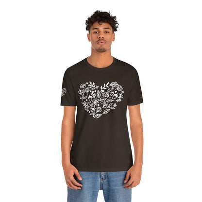 Floral Heart Tee Printify