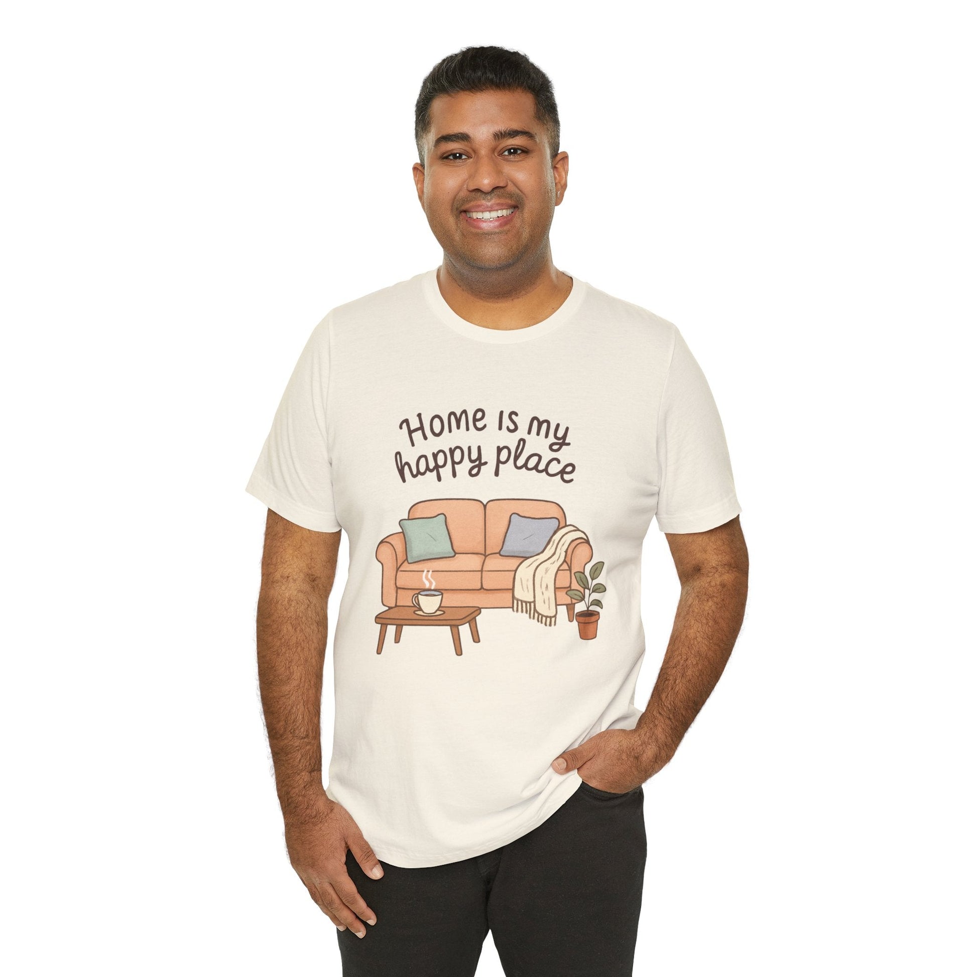 T-Shirt - Home is my Happy Place - Unisex Jersey Short Sleeve Tee Boho Wear