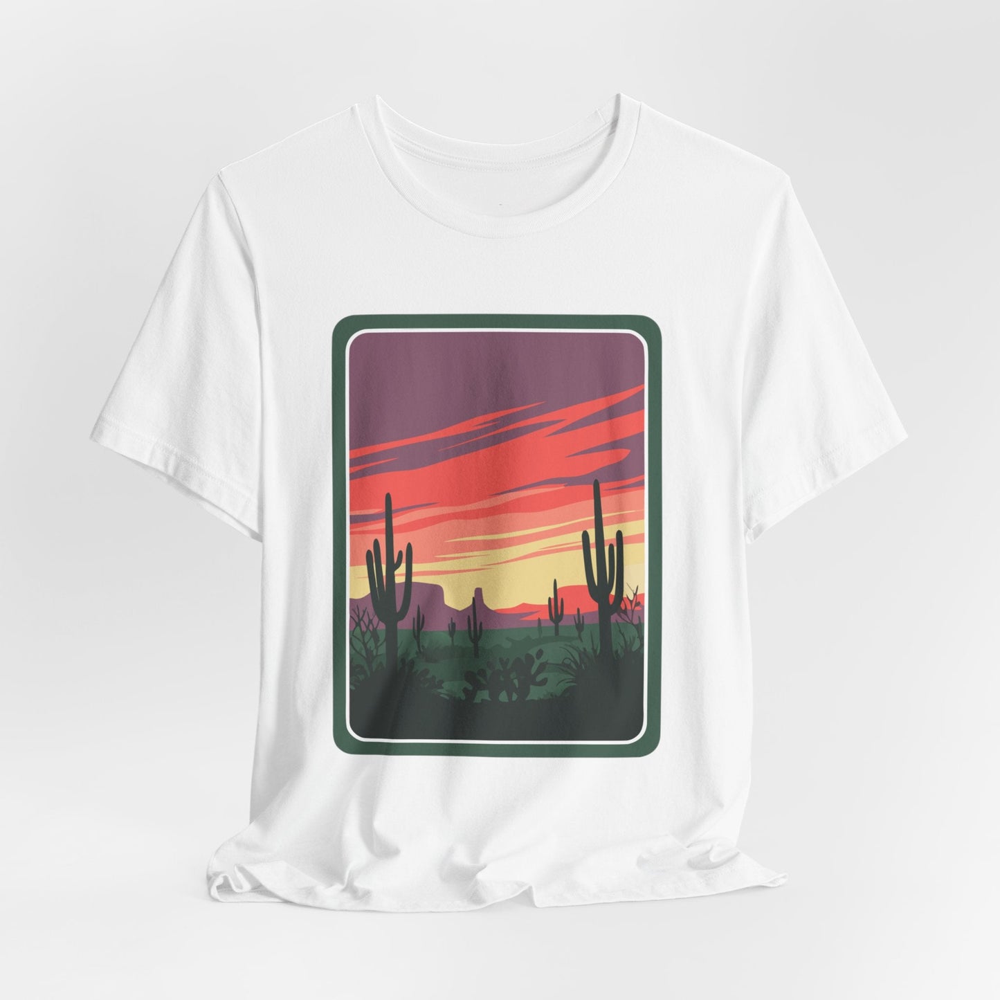 Desert Sunset Tee | Boho Style, Unisex Short Sleeve Shirt, Nature Lover Gift, Adventure Apparel, Outdoor Exploration Clothing Printify