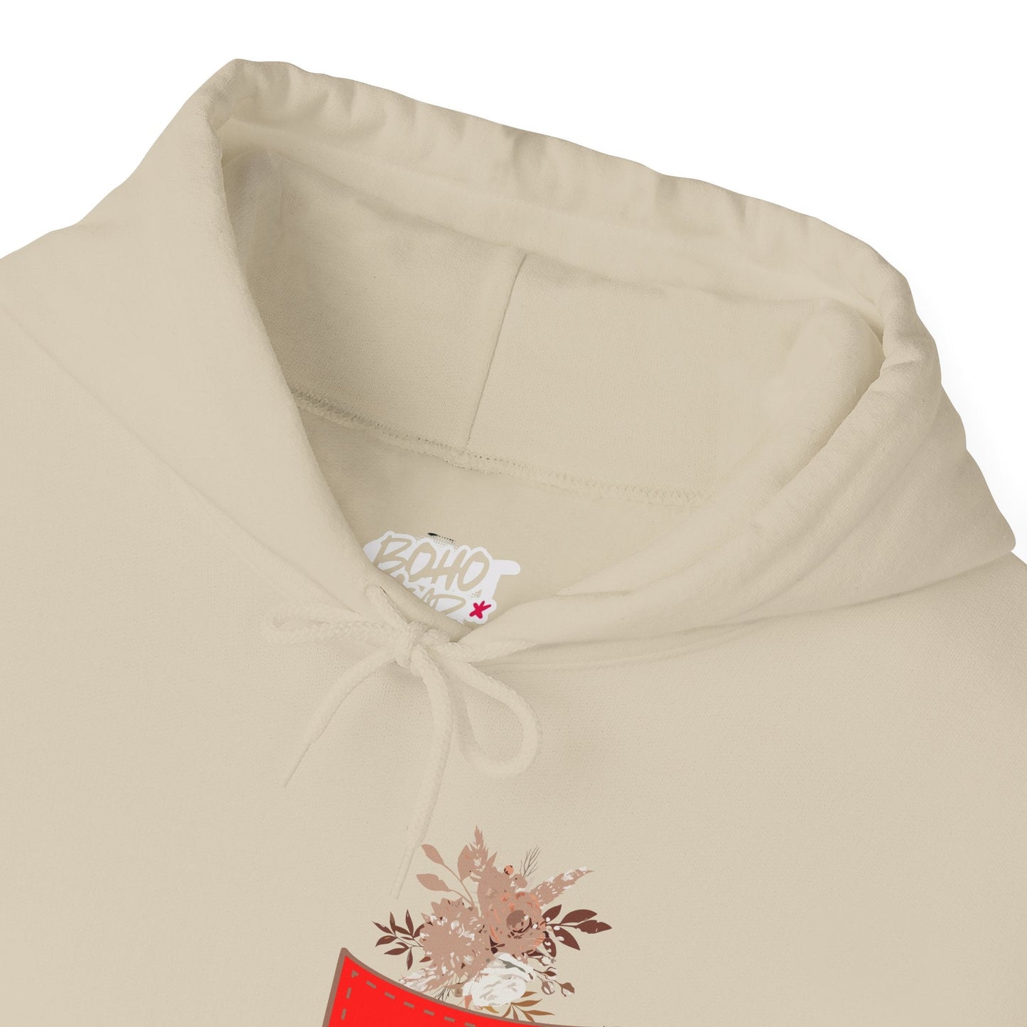 Funny Botanic Autumn Unisex Hoodie Sweatshirt with Pocket Flowers Printify