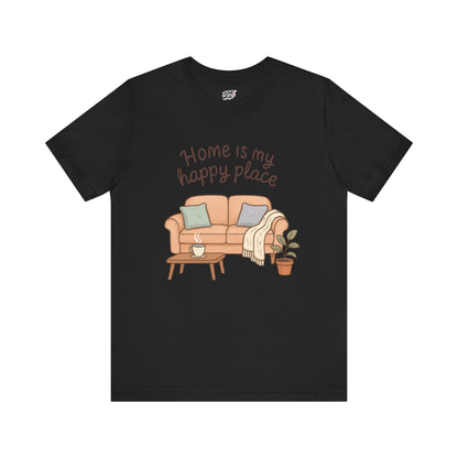 T-Shirt - Home is my Happy Place - Unisex Jersey Short Sleeve Tee Printify