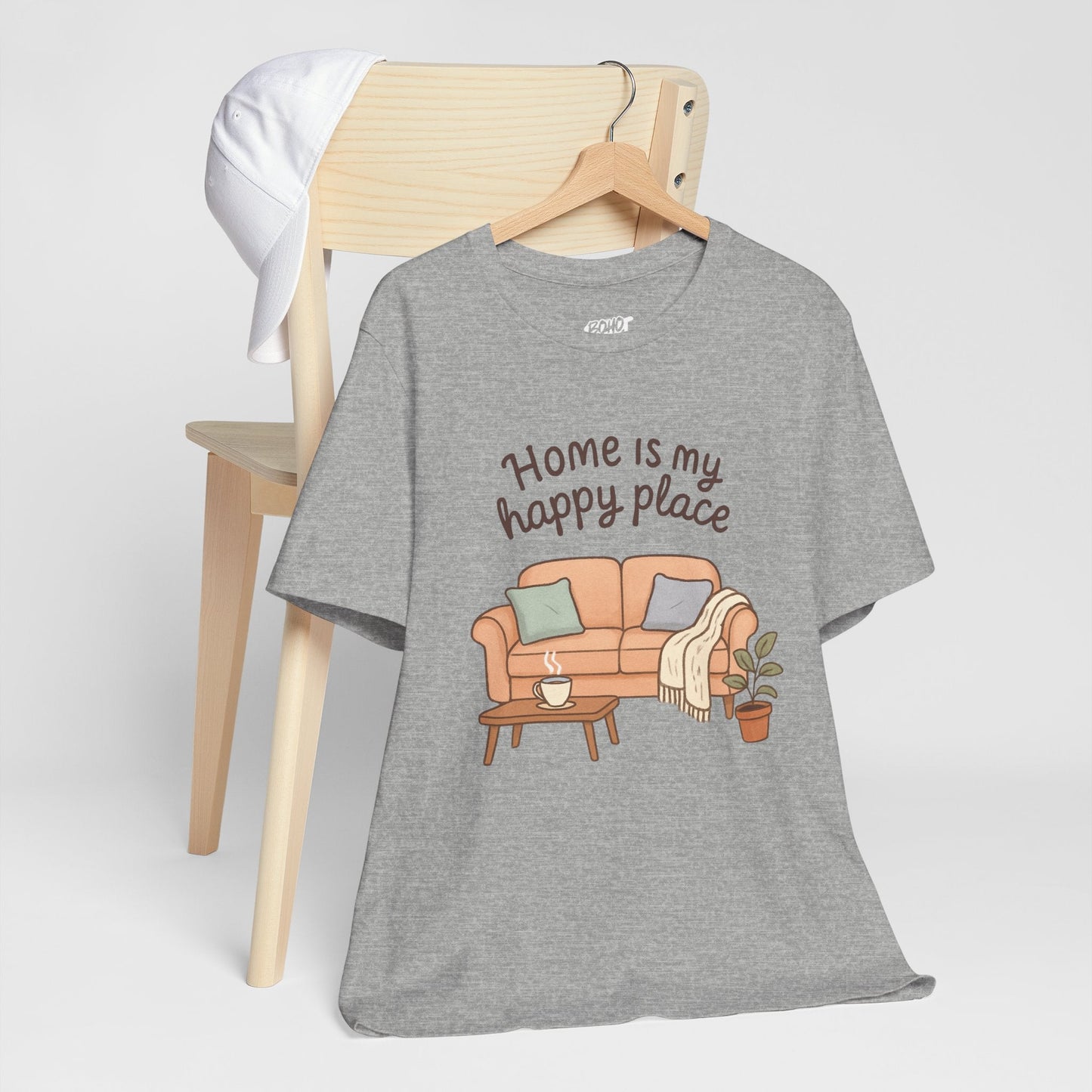 T-Shirt - Home is my Happy Place - Unisex Jersey Short Sleeve Tee Boho Wear