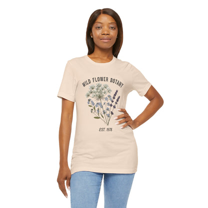Wild Flower Botany Unisex Tee - Nature-Inspired Floral Shirt Printify