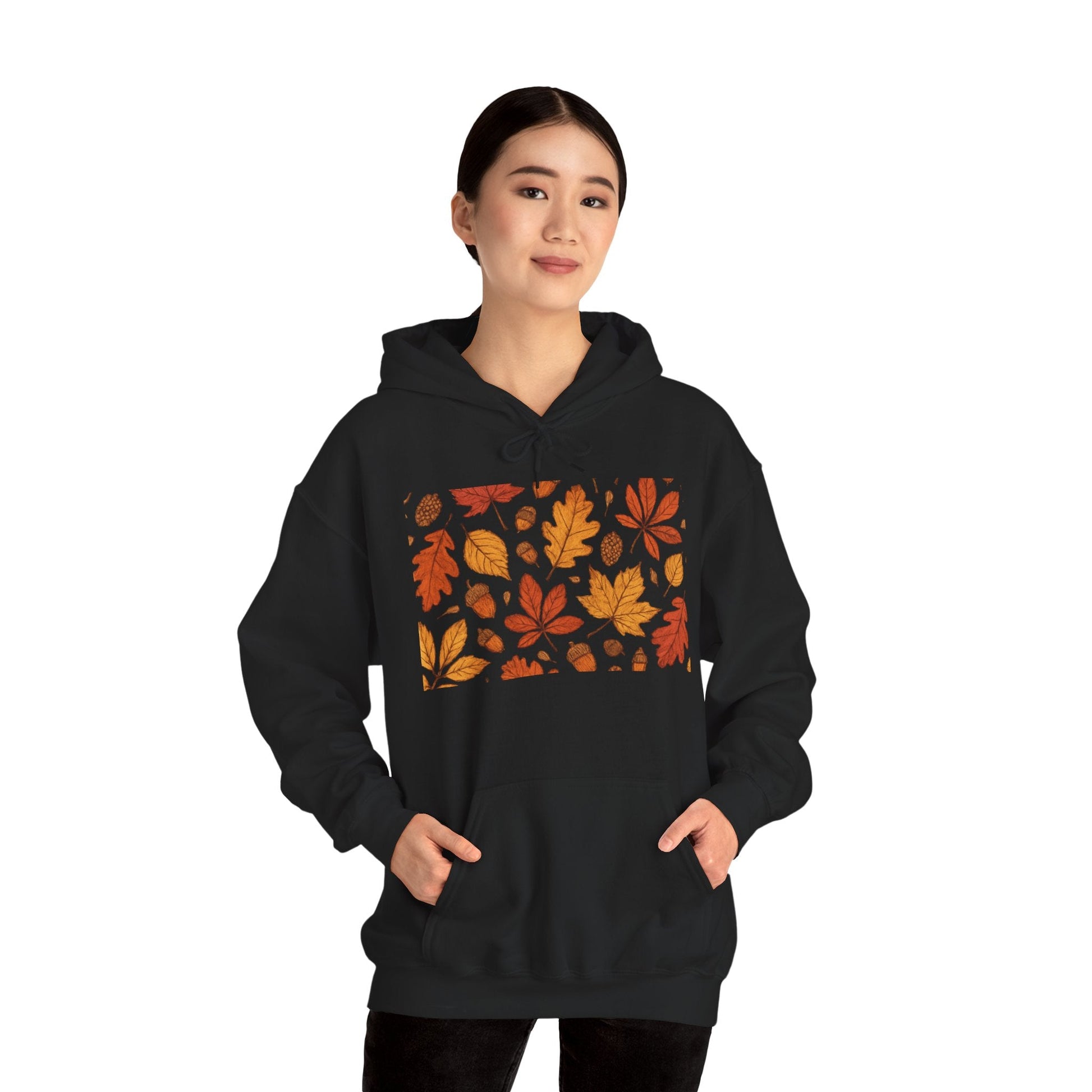 Vintage Autumn Unisex Hoodie Sweatshirt - Pattern Design Boho Wear