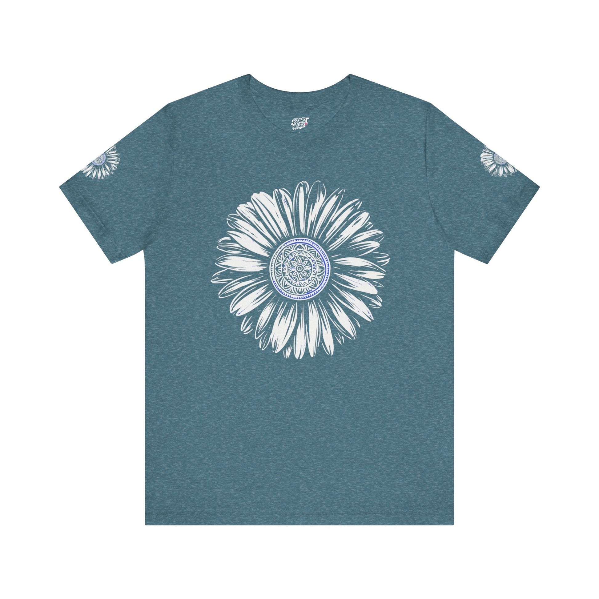 Boho Blue Mandala Tee Printify