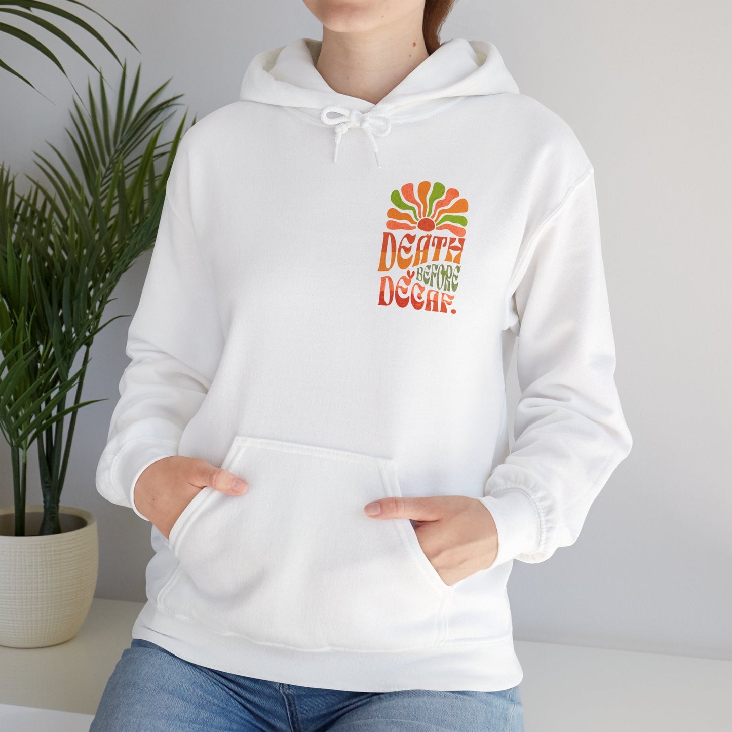 Colorful Retro Hoodie - Perfect for Cozy Days and Celebrations Printify