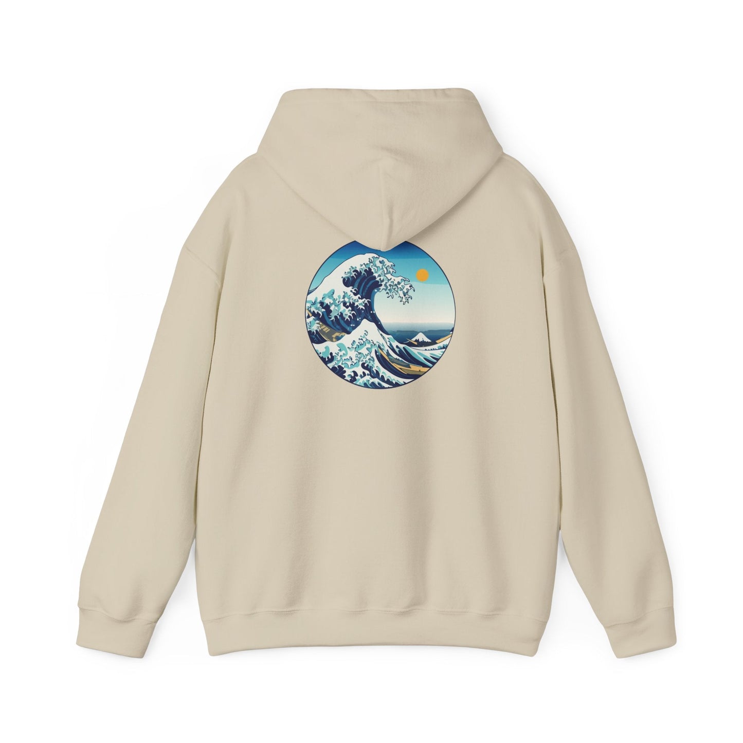 Ocean Wave Graphic Hoodie, Cozy Unisex Sweatshirt, Nature Lover Gift, Beach Vibes Apparel, Art-Inspired Clothing Printify