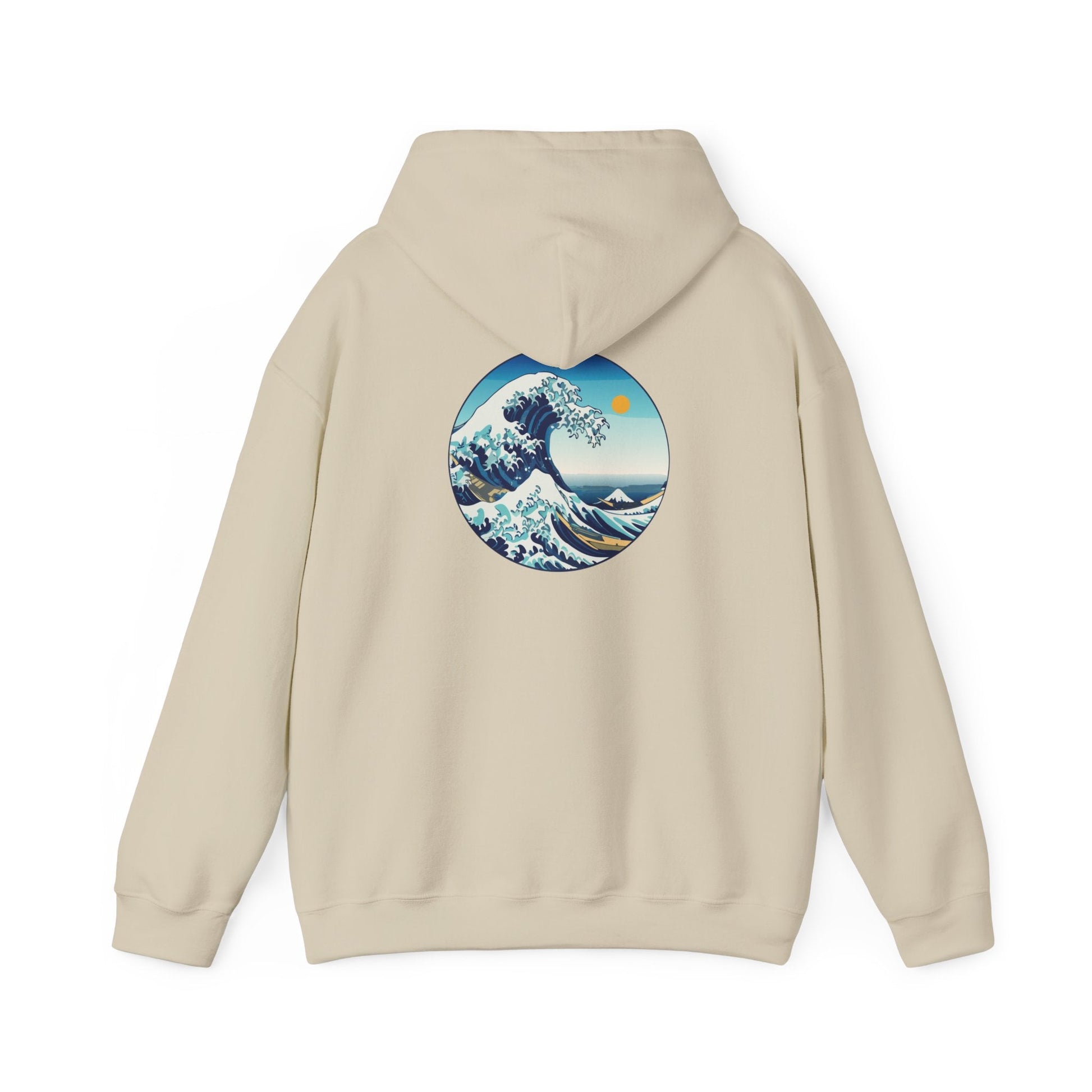 Ocean Wave Graphic Hoodie, Cozy Unisex Sweatshirt, Nature Lover Gift, Beach Vibes Apparel, Art-Inspired Clothing Printify