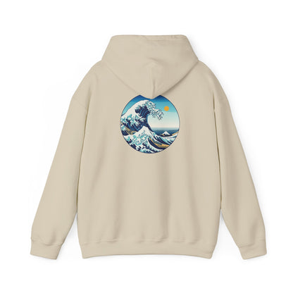 Ocean Wave Graphic Hoodie, Cozy Unisex Sweatshirt, Nature Lover Gift, Beach Vibes Apparel, Art-Inspired Clothing Printify