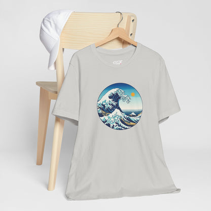 Ocean Wave Graphic Tee - Perfect for Beach Lovers, Summer Vibes, Casual Outfits, Gift for Surfers, Eco-Friendly Fashion Printify